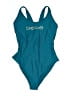 Bebe Solid Teal One Piece Swimsuit Size XL - photo 1