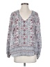 Dylan Blue Long Sleeve Blouse Size S - photo 1