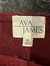 Ava James 100% Polyester Burgundy 3/4 Sleeve Top Size XL - photo 7
