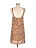 Auguste 100% Rayon Animal Print Tan Casual Dress Size 8 - photo 2
