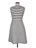 Pixley 100% Polyester Stripes White Casual Dress Size M - photo 2