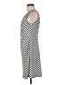 Pixley 100% Polyester Stripes White Casual Dress Size M - photo 5
