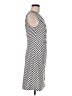 Pixley 100% Polyester Stripes White Casual Dress Size M - photo 4