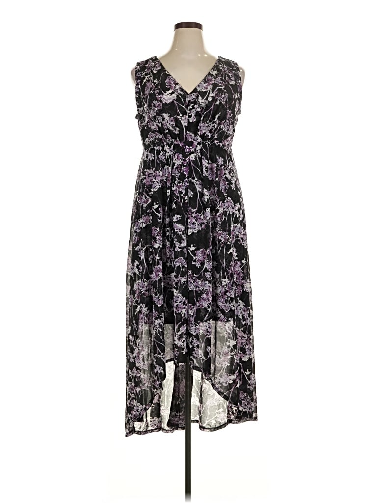 Pre-owned Simply Vera Vera Wang Casual Dress In Purple