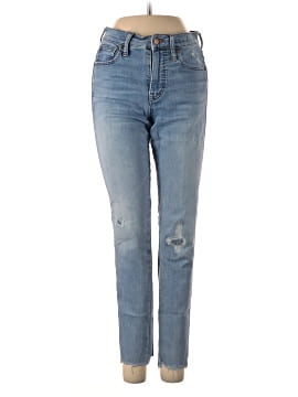 Madewell 9" High-Rise Skinny Jeans in Allegra Wash: Rip and Repair Edition (view 1)