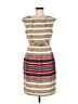 Cato Stripes Tan Casual Dress Size 8 - photo 1