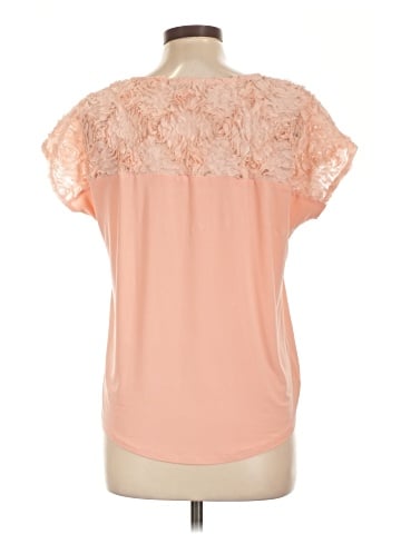 NY Collection Short Sleeve Blouse (view 2)