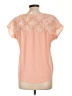 NY Collection Pink Short Sleeve Blouse Size L (petite) - photo 2