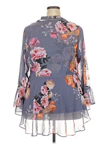 City Chic 3/4 Sleeve Blouse (view 2)