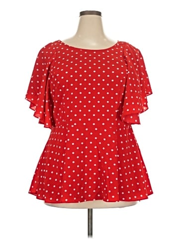 City Chic Short Sleeve Blouse (view 1)