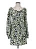 Vero Moda 100% Polyester Floral Green Casual Dress Size XS - photo 1