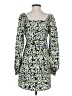 Vero Moda 100% Polyester Floral Green Casual Dress Size XS - photo 2