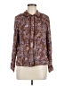 Democracy 100% Rayon Paisley Brown Long Sleeve Blouse Size M - photo 1