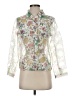 Bamboo Traders Floral Ivory Long Sleeve Blouse Size S (petite) - photo 1