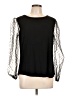 Cha Cha Vente Black Long Sleeve Blouse Size L - photo 1