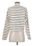 LE BOP 100% Cotton Stripes Ivory Turtleneck Sweater Size S - photo 2
