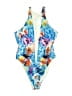 Beach Bunny Floral Blue One Piece Swimsuit Size S - photo 1