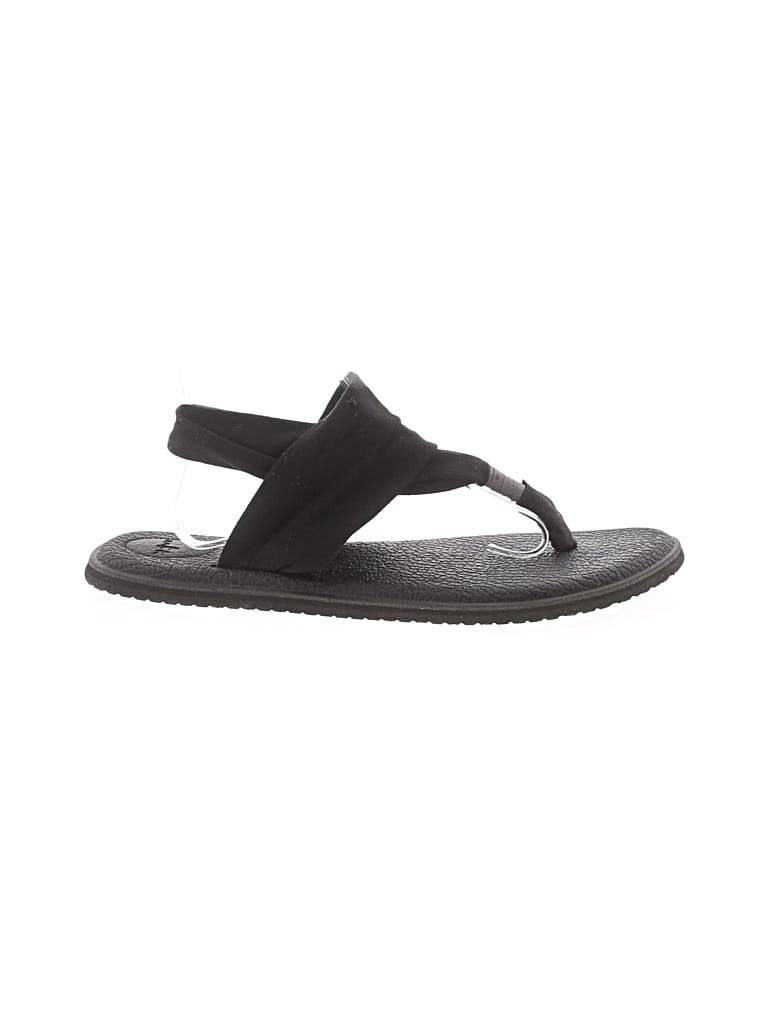 Pre-owned Sanuk Sandals In Black