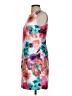 Eliza J 100% Polyester Print Pink Cocktail Dress Size 4 (petite) - photo 5