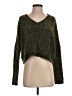 LA Hearts 100% Polyester Metallic Green Pullover Sweater Size S - photo 1