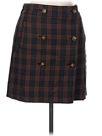 Madewell Plaid Double-Breasted Mini Skirt (view 1)