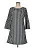 No Comment Houndstooth Gray Casual Dress Size M - photo 1