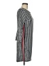 No Comment Houndstooth Gray Casual Dress Size M - photo 4