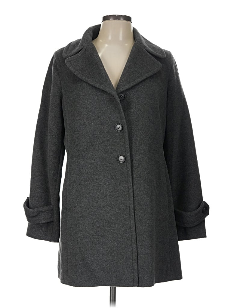 Pre-owned Talbots Wool Coat In Gray