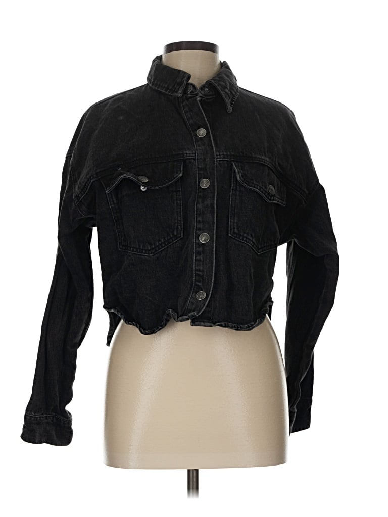 Pre-owned Forever 21 Denim Jacket In Black