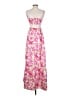 Unbranded 100% Polyester Floral Pink Casual Dress Size S - photo 2