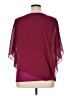 AGB 100% Polyester Burgundy 3/4 Sleeve Blouse Size 1X - photo 2