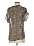 Lucca Couture 100% Polyester Green Short Sleeve Blouse Size S - photo 2