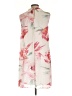 Connected Apparel 100% Polyester Floral Ivory Casual Dress Size 10 - photo 2