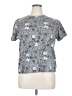 Basic Editions Gray Short Sleeve Top Size XL - photo 1