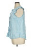 Lilly Pulitzer 100% Linen Blue Sleeveless Button-Down Shirt Size XL - photo 5