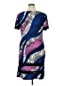 Studio M Graphic Purple Casual Dress Size 16 - photo 2
