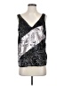 Anthropologie 100% Polyester Silver Sleeveless Blouse Size S - photo 1