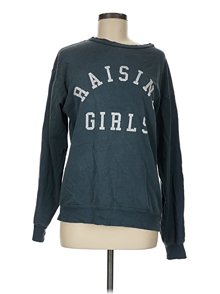 Pre-owned Unbranded Sweatshirt In Teal