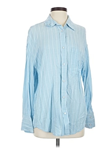 American Eagle Outfitters Long Sleeve Button-Down Shirt (view 1)