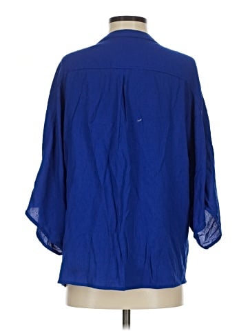 Zara Basic 3/4 Sleeve Button-Down Shirt (view 2)