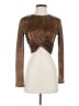Topshop 100% Polyester Brown Long Sleeve T-Shirt Size 2 - photo 1