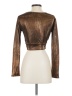 Topshop 100% Polyester Brown Long Sleeve T-Shirt Size 2 - photo 2