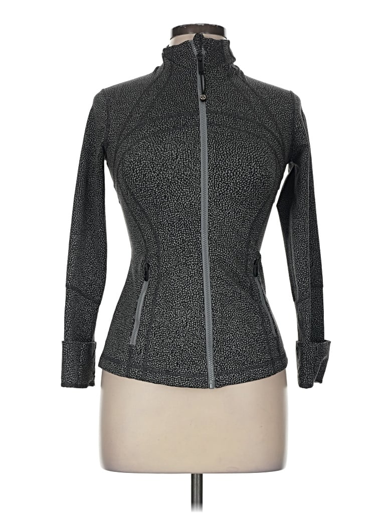 Pre-owned Lululemon Athletica Track Jacket In Gray