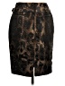 Carlisle 100% Polyester Animal Print Brown Casual Skirt Size 4 - photo 2