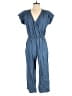 J.Crew Mercantile Solid Blue Jumpsuit Size S - photo 1