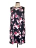 Apt. 9 Floral Black Casual Dress Size L - photo 1