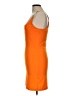 Derek Heart Solid Orange Cocktail Dress Size L - photo 5