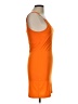 Derek Heart Solid Orange Cocktail Dress Size L - photo 4