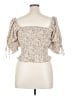 Arula 100% Polyester Tan Short Sleeve Blouse Size XL (X) - photo 2