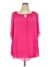 C established 1946 100% Polyester Pink Short Sleeve Blouse Size 22 - photo 1